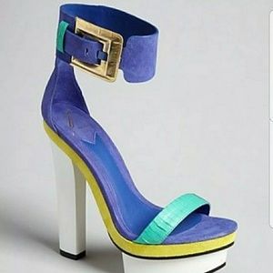 B Brian Atwood Ankle Strap Sandals